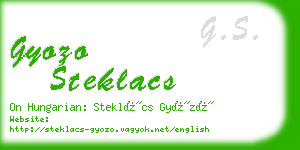 gyozo steklacs business card